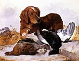 George W. Horlor Settler with Game Birds painting
